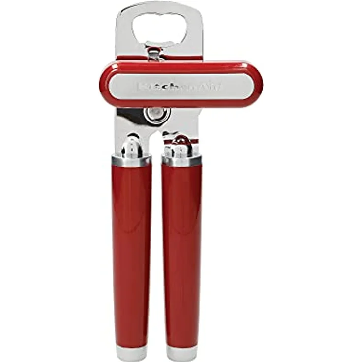 KitchenAid Dosenöffner, Flaschen- und Dosenöffner aus Edelstahl – Empire Rot, 8.34 x 3.54 x 2.3 cm – Bild 1