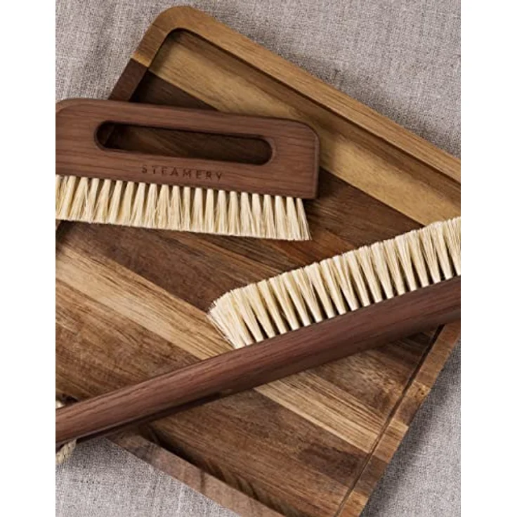 Steamery Fusselbürste Steamery Vegan Clothing Brush, nachhaltige Kleiderbürste aus Eiche und Sisalfasern, dunkles Wachsöl-Griff – Bild 3