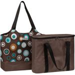 anndora Picknickkorb anndora 2 in 1 Doppeltasche - Isoliertasche und Shopper, braun/hellblau