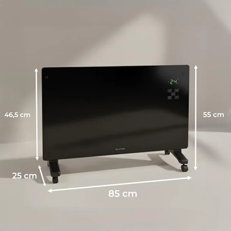 KLAMER Konvektor Pro 2500 W, Smart WLAN Heizgerät mit App- & Timersteuerung, Frostschutzmodus, LED-Display, Überhitzungsschutz, Wand- oder Standmontage für Wohn- & Schlafräume – Bild 4