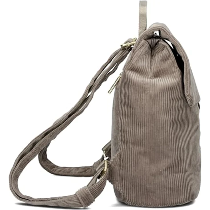 Zwei Mademoiselle.M City Rucksack, 29 cm, braun, 100% Polyurethan, 24 cm x 13 cm – Bild 6