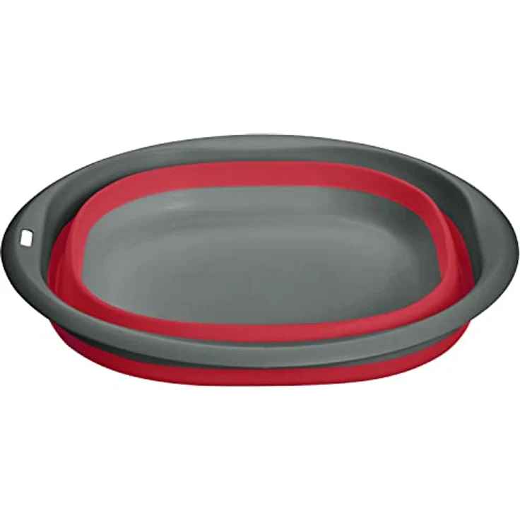 Westmark Schüssel, Faltbar, Mit Aufhängevorrichtung, Fassungsvermögen: 2700 ml, Kunststoff, Rot/Anthrazit, 21322270 – Bild 2