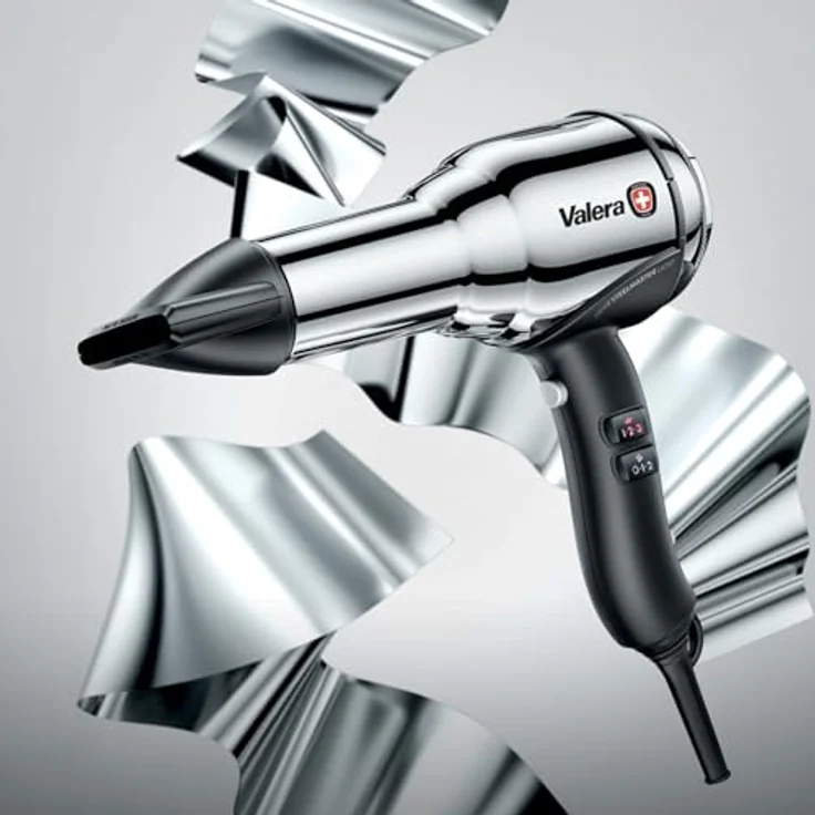 Valera, Swiss Steel Master Light, professioneller Haartrockner aus verchromtem Stahl, leichter Föhn mit leistungsstarkem Motor, 3 Temperaturstufen, Ionen-Generator, 2100 W – Bild 4
