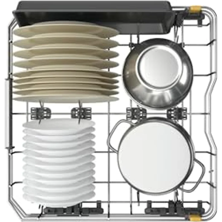 Whirlpool MaxiSpace W7F HS51 X, Freistehender Geschirrspüler, 15 Maßgedecke, Edelstahl Schwarz, Geräuschpegel 41 dB, Energieeffizienzklasse B – Bild 7