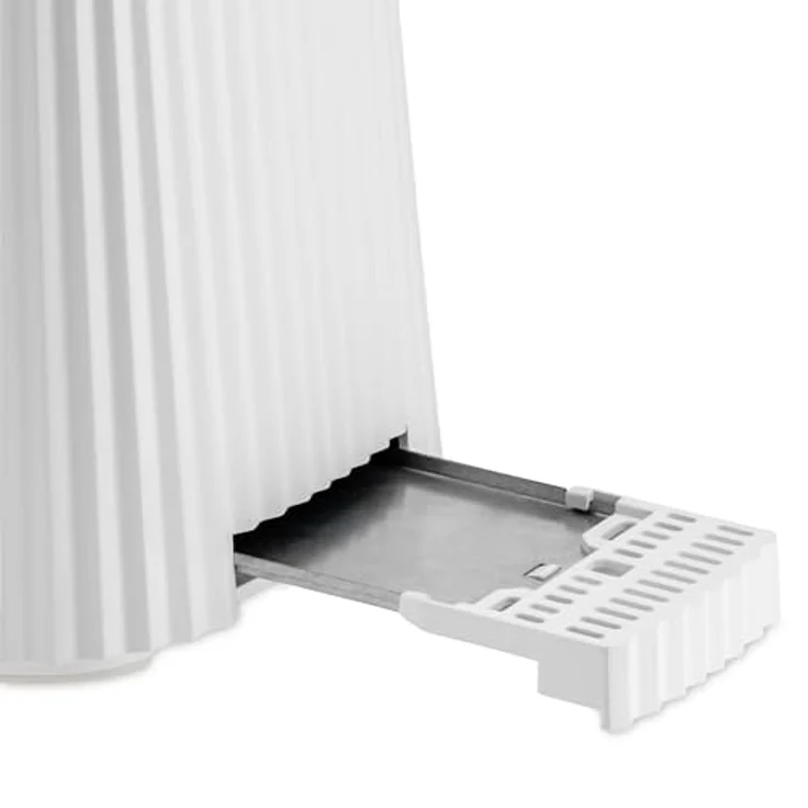Alessi Plissé -Schlitz-Toaster, 850W, 6 Bräunungsstufen, Kunststoff, Edelstahl, weiß – Bild 5