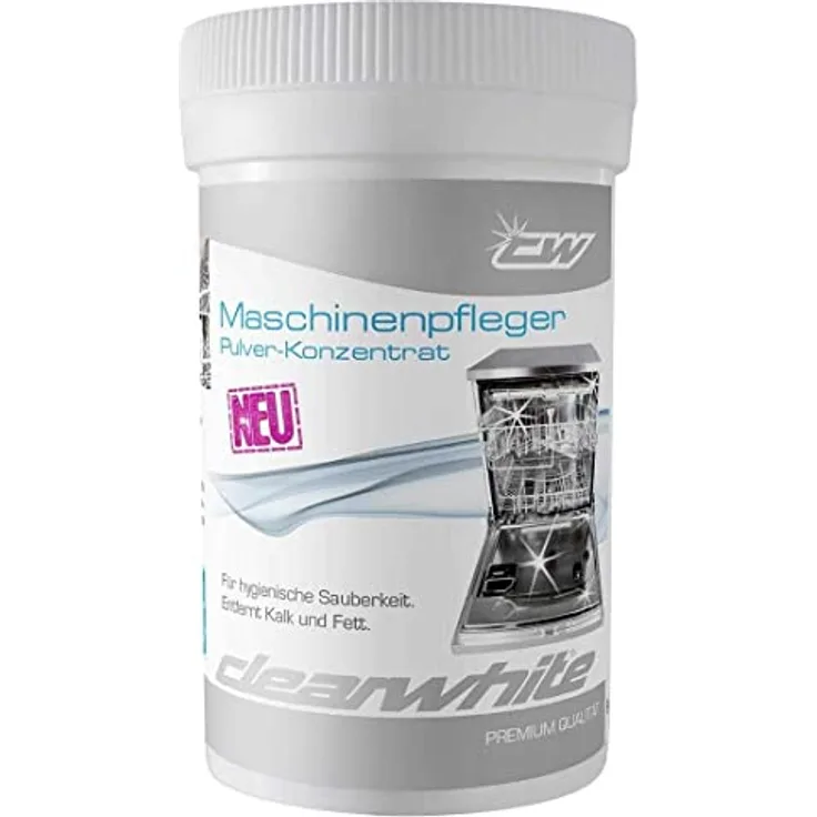 CLEARWHITE Maschinenpleger (Pulver) 160g, Geschirrspüler-Zubehör für optimale Reinigung