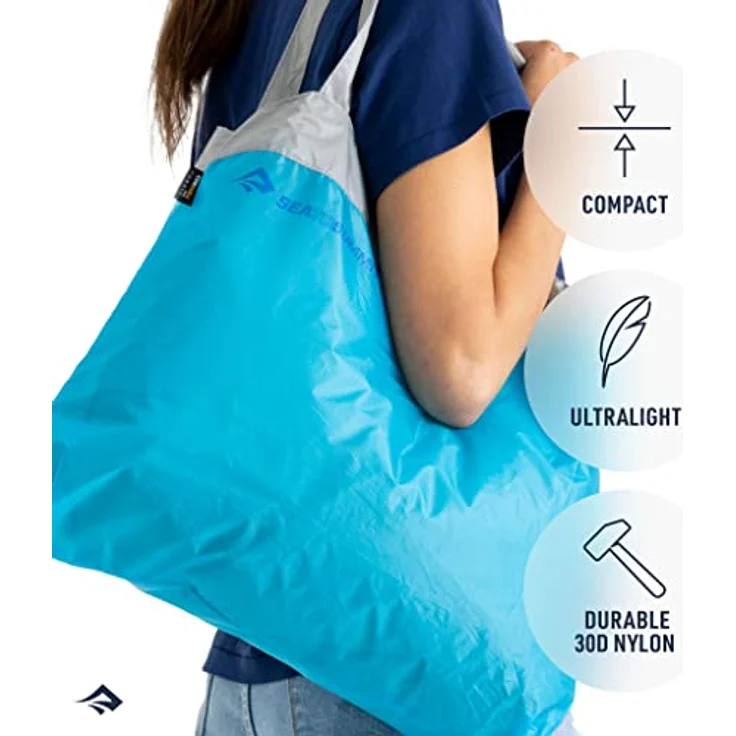 Sea To Summit Ultra-Sil Shopping Bag, kompakte Einkaufstasche mit 30 Litern Volumen, wasserabweisend, orange – Bild 3
