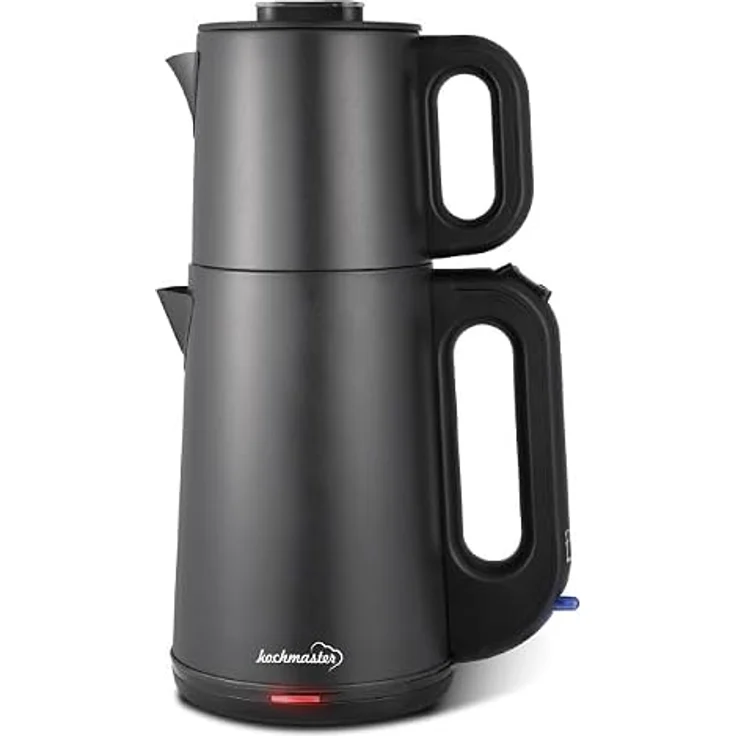 kochmaster Dem Söleni Teemaschine PA 10128, Edelstahl Teekocher mit 2,0 L Wasserkocher und Warmhaltefunktion, 1800 W – Bild 2