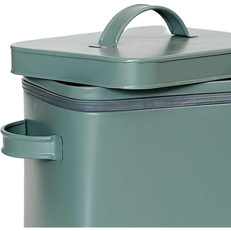 Relaxdays 2er Set Metallbox, 6,5 L Aufbewahrungsbox mit Dosierhilfe, luftdicht, grün – Bild 6