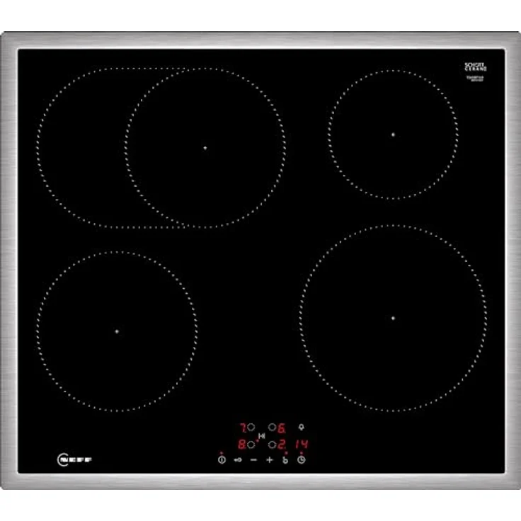 Neff N 50, Induktionskochfeld, 60 cm, Schwarz, Mit Rahmen aufliegend, T56SBF1L0, Kochfeld, Schwarz – Bild 1