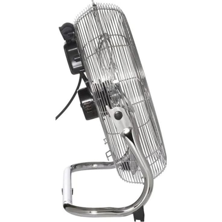 Sygonix Bodenventilator 70W, Silber, Ø 505mm x H 480mm, moderne Design-Ausführung – Bild 4