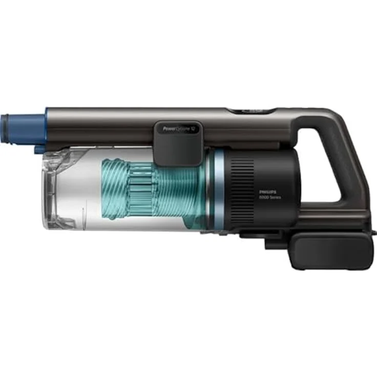Philips XC8155/01, 2-in-1-Stabstaubsauger, beutelos, Blau, mit Zyklonfilter und 80 Minuten Akkulaufzeit für Trocken- und Nassreinigung – Bild 4