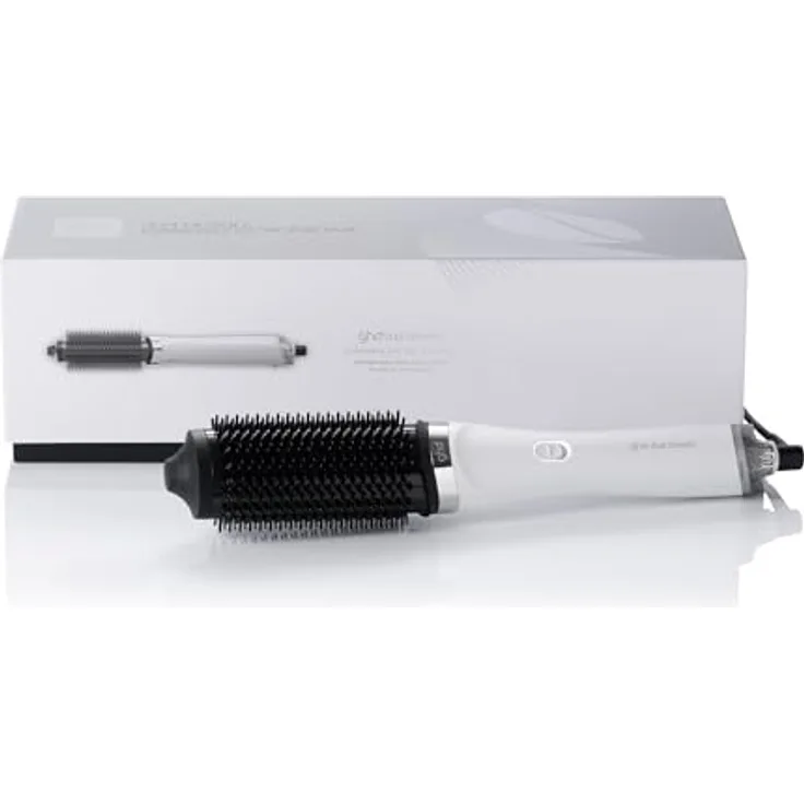 ghd Wet-to-Dry duet blowdry Hair Dryer Brush, 2-in-1 Warmluftbürste mit Heat-Air Xchange Technologie und hitzeresistenter Tasche, weiß