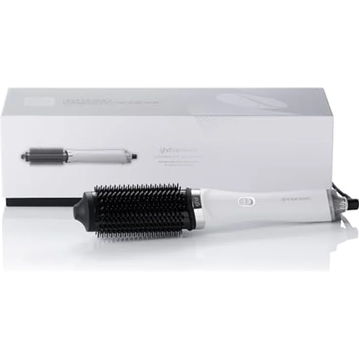 ghd Wet-to-Dry duet blowdry Hair Dryer Brush, 2-in-1 Warmluftbürste mit Heat-Air Xchange Technologie und hitzeresistenter Tasche, weiß – Bild 1