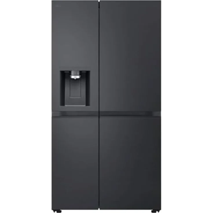 LG GSLE91EVAC Side-by-Side Kühlschrank, 628 l, No-Frost, Eis- & Wasserspender, WLAN, Energieklasse C, schwarz – Bild 1