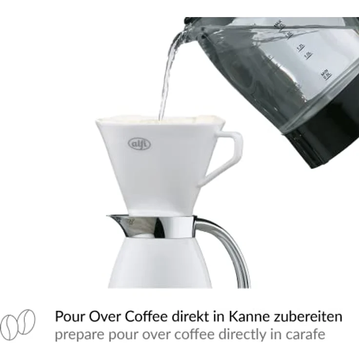 alfi 0096.010.000 Kaffeefilter Aroma Plus Porzellan, weiss, Größe 4, Kannenfilter zum direkten Brühen in 1 oder 2 Tassen bzw. Kannen mit größerem Ausgießer – Bild 6