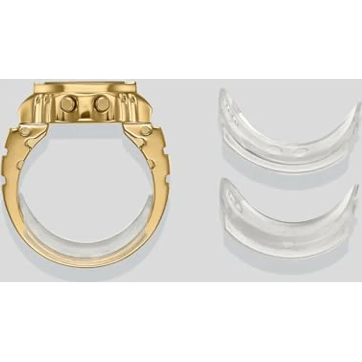 Casio G-Shock Unisex Digital Quarz Ringuhr, goldfarben mit schwarzem Zifferblatt, wasserdicht, inklusive Kalender, Stoppuhr und Beleuchtung – Bild 4