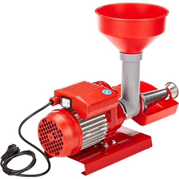 Artus 9008 NE Tomatenpresse Elektro-Vergangenheit von Tomaten und Marmelade 400 W, Schwarz-Rot – Bild 3