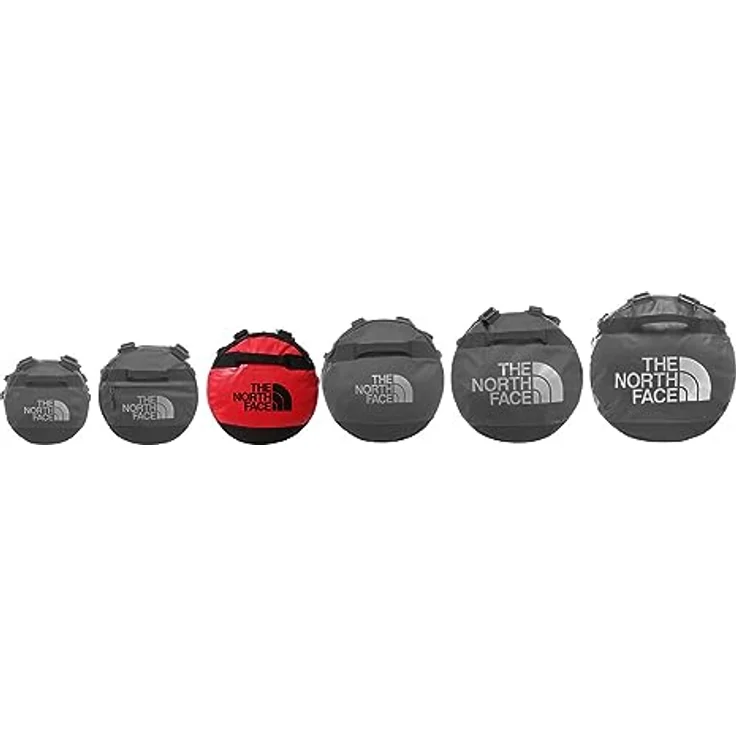 The North Face Reisetasche Rucksack M Base Camp Duffel Red, schwarz – Bild 4