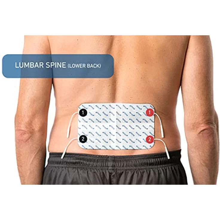 Axion Rückenelektrode 20x12cm, selbstklebende TENS EMS Elektroden mit 2mm Steckanschluss für optimale Schmerztherapie und Muskelstimulation – Bild 3