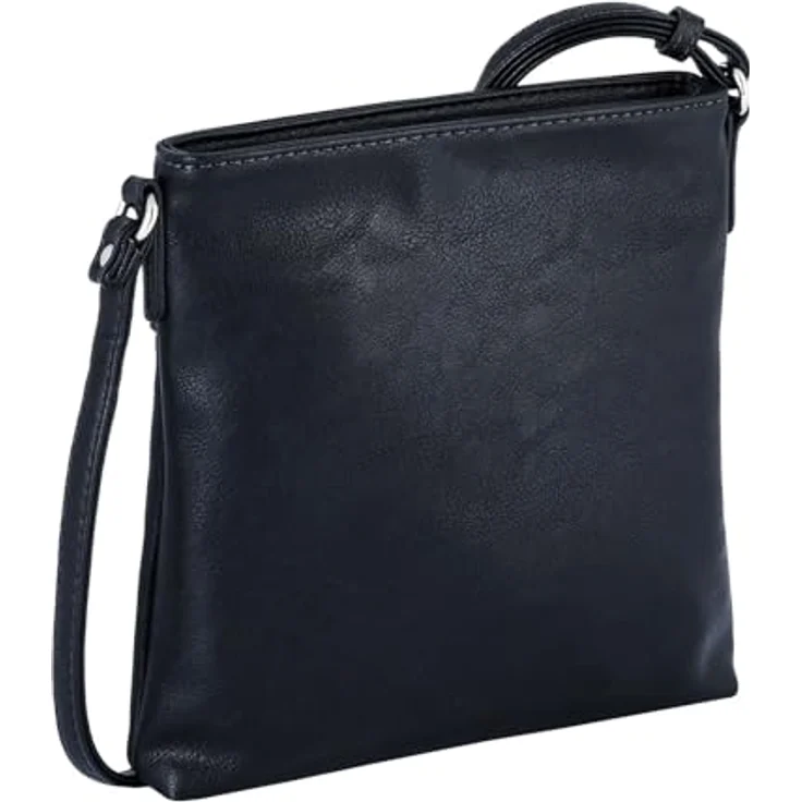 Gabor INA Cross Bag, elegante Umhängetasche aus Kunstleder mit verstellbarem Umhängeriemen, schwarz – Bild 2
