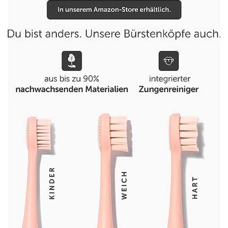 Wondersmile Schallzahnbürste Doppelpack PRO - Ultraschallzahnbürste mit smarten Bürstenkopf, Atomic Rose/Ultimate Black – Bild 5