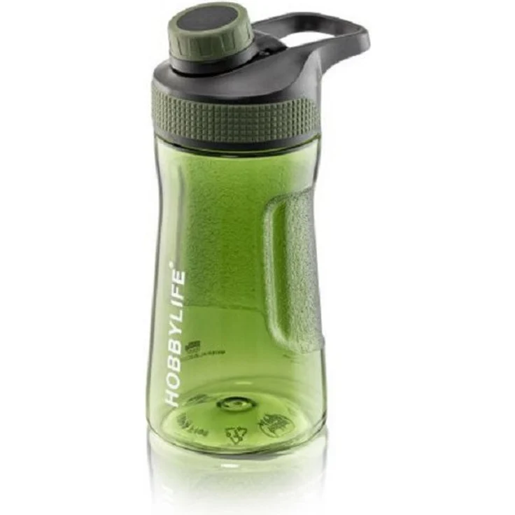 hobby life Trinkflasche 530 ml, Ecozen Wasserflasche mit Auslaufschutz, transparent, ideal für Sport und Reisen
