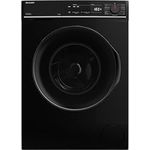 SHARP ES-PRO814BA-DE Waschmaschine Frontlader, 8kg, 1400U/min, Smarte Bedienung durch Veezy App, Dampffunktion, Inverter, 15 Programme, AquaStop, Schwarz