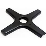 Phönix PH-K01 Gasherdkreuz Gasherd Aufsatz Kreuz Gasherdaufsatz Topfuntersetzer 13,3 x 13,3 cm Gasherdreduzierer f. Expressokanne Herdkreuz (Schwarz matt)