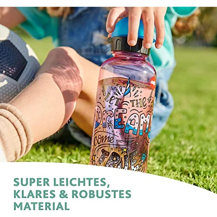 Emsa N30333 Kids Tritan Trinkflasche, 500 ml, dicht, hygienisch, unbedenklich, spülmaschinenfest – Bild 6