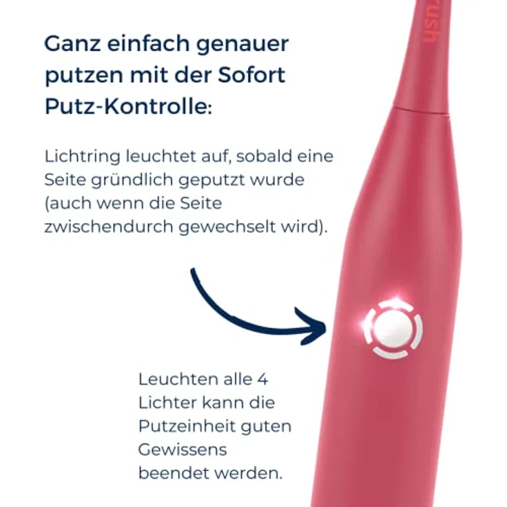 Playbrush Smart One coral, Schalltechnologie, 3 Reinigungsprogramme – Bild 3