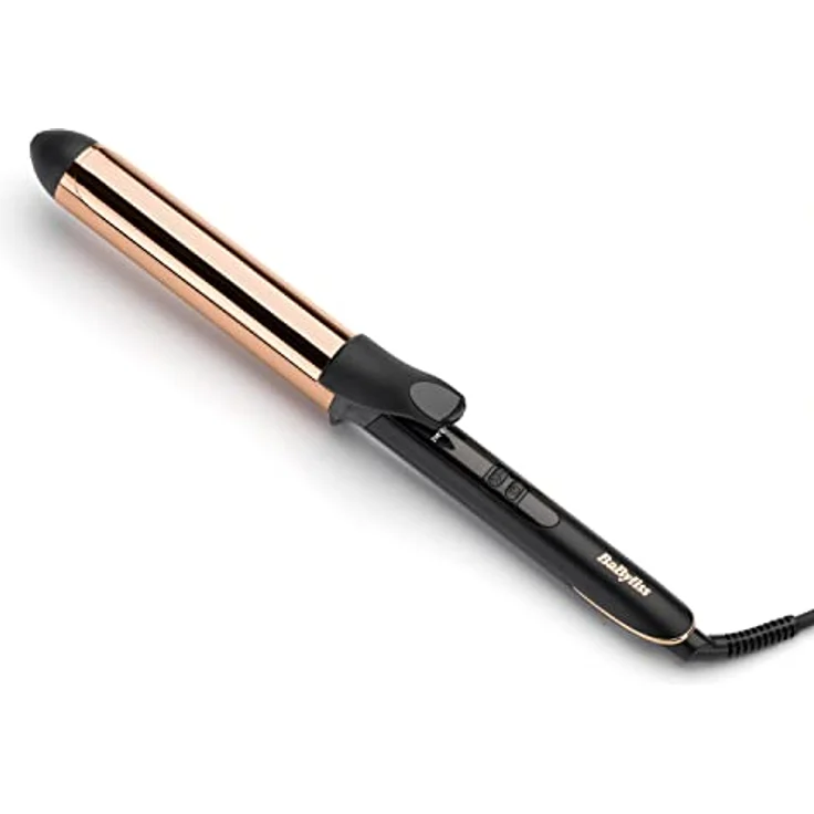 BaByliss Salon Brilliance Curls, Lockenstab mit Klammer und 32mm Durchmesser für große Locken und weiche Wellen, Hochwertige Titan-Beschichtung, 160°C - 210°C für alle Haartypen, C459E – Bild 2