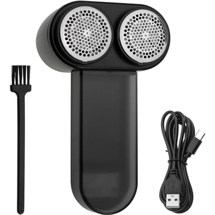 Adler AD 9622 LCD Fusselentferner elektrisch aufladbar Fusselrasierer schwarz