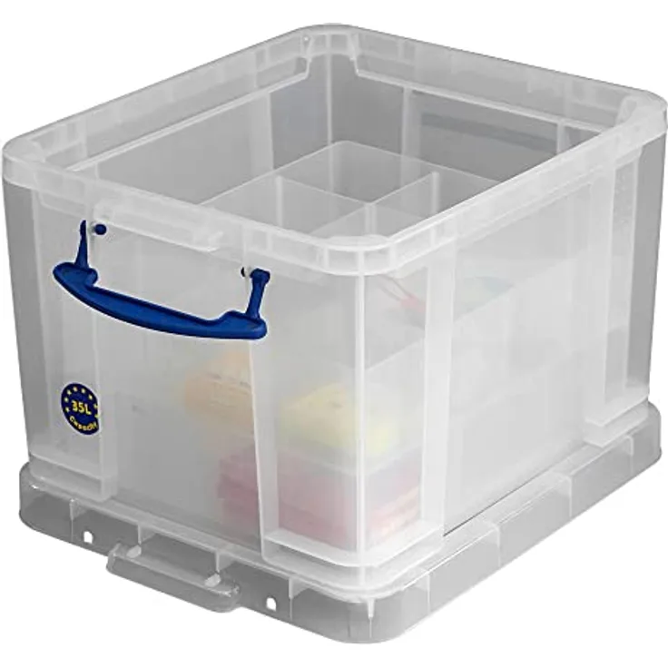 Really Useful Box 35CX3DIVCB 35l Vorratsdose mit Einsätzen, optisch - Natur, ideal geeignet