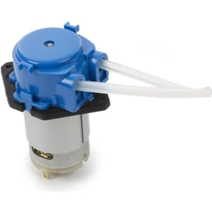 Whadda WHADDA Mini-Schlauchpumpe, 6 V, grau-blau, leise und wartungsfrei für Dosierung und Laboranwendungen – Bild 1