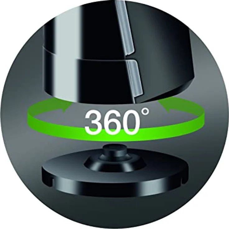 Braun Impression WK 600 kabelloser Wasserkocher (2200 W, 1,7l) metallic, gebürsteter Edelstahl – Bild 4