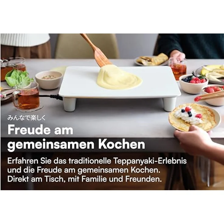 Abien Abien Magic Grill, Elektro Tischgrill mit eingebautem Heizkreislauf, Weiss – Bild 3