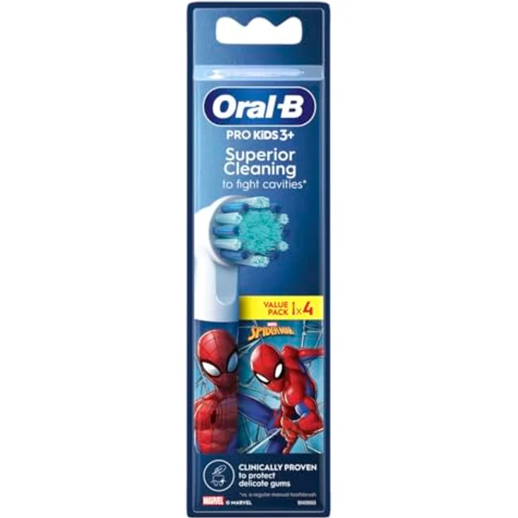 Oral-B Pro Kids Ersatzkopf + 3 Spiderman, mehrfarbig - Bürstenköpfe – Bild 3