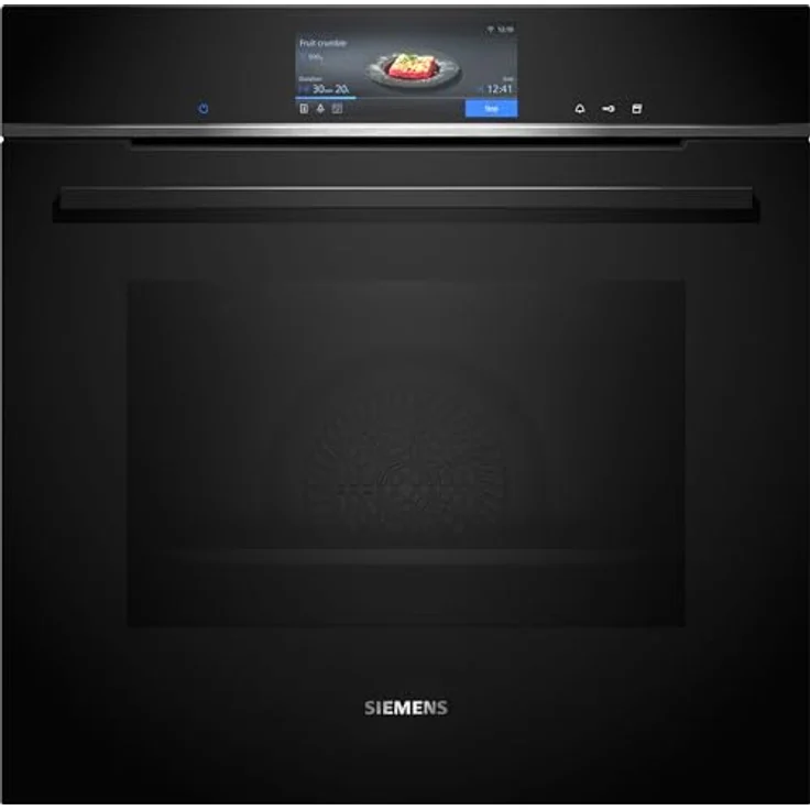 Siemens HS758G3B1 iQ700 Smarter Einbau-Dampfbackofen, 59,4 cm breit, humidClean Plus - Für eine schnelle Reinigung, Backofenassistent mit Sprachsteuerung, cookControl Pro, TFT-Full-Touchdisplay Pro – Bild 1