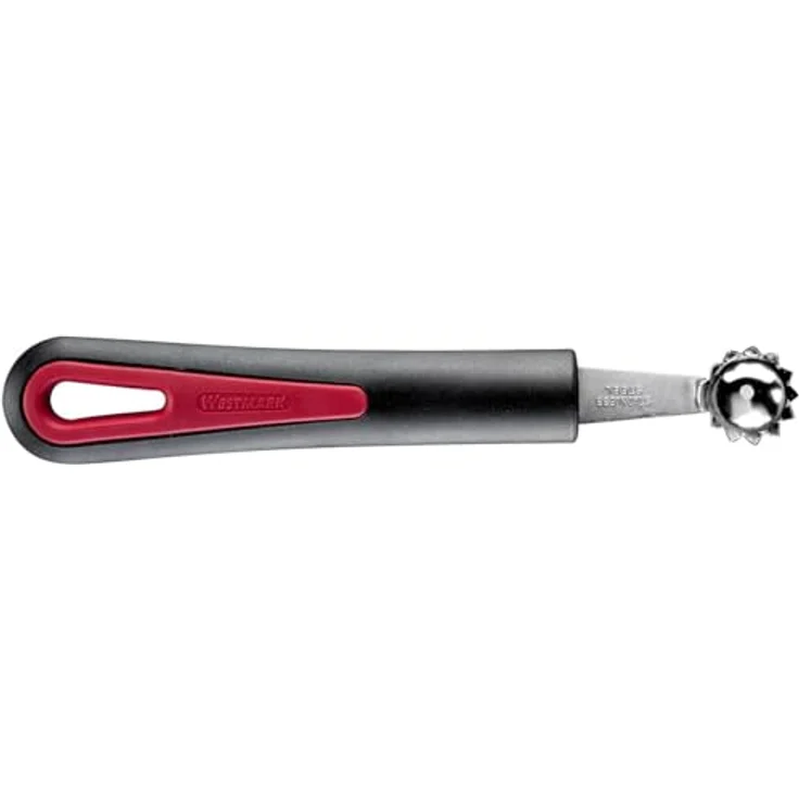 Westmark Aushöhl-Löffel-Tomatenstrunk-Entferner, Mit gezahntem Rand, Ø 21 mm, Rostfreier Edelstahl-Kunststoff, Länge: 16,6 cm, Gallant, Schwarz-Rot-Silber, 29202270 – Bild 2