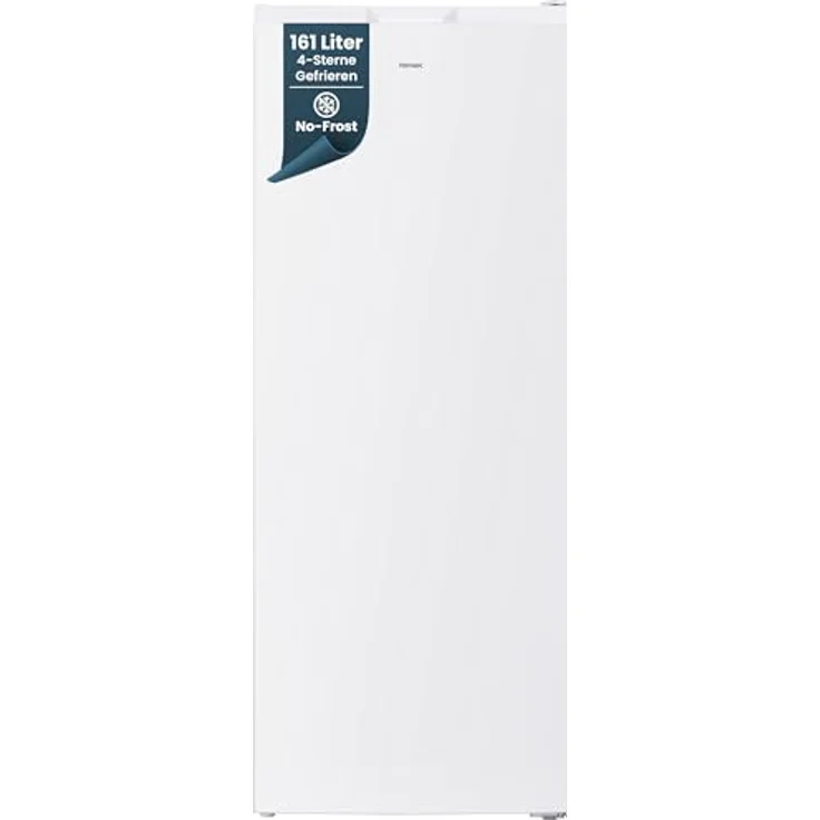 homeX FSN1611E-W Gefrierschrank No Frost, 161L Nutzinhalt, 4-Sterne Gefrieren, Super-Frost-Funktion, weiß – Bild 1