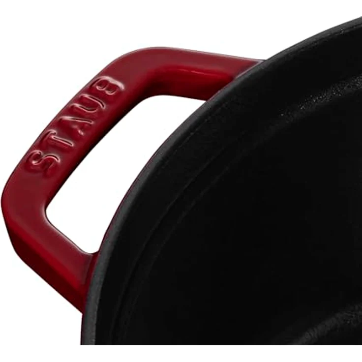 STAUB Gusseisen Bräter-Cocotte, rund 24cm, 3,8L, bordeauxrot – Bild 4