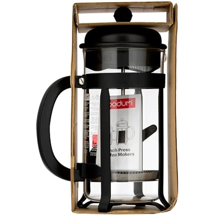 Bodum 1908-01 Java Kaffeebereiter, 8 Tassen, 1 L, Mehrlagig, schwarz, 10,6 x 16,3 x 24,5 cm – Bild 5