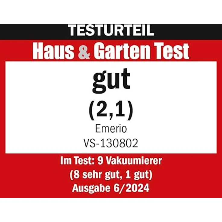 Emerio Vakuumierer mit TOP Ausstattung - 6-IN-1 Vakuumiergerät inkl. 3m Folienrolle + 5 St. Beutel (20x30cm) - BPA frei - leise und schnell - 120 Watt – Bild 2