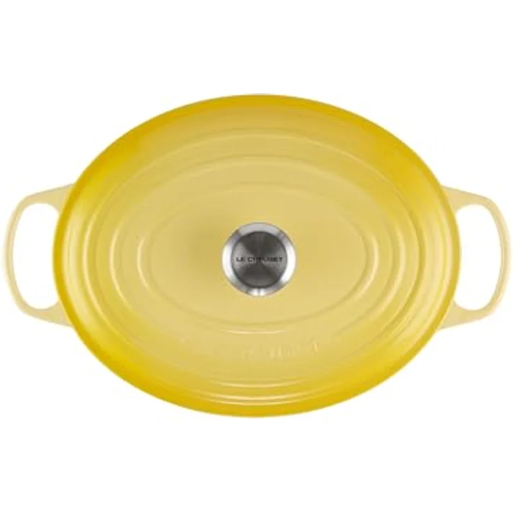 Le Creuset Signature Gusseisen-Bräter mit Deckel, Ø 31 cm, Oval, Für alle Herdarten und Induktion geeignet, Volumen: 6,3 l, Citrus – Bild 5
