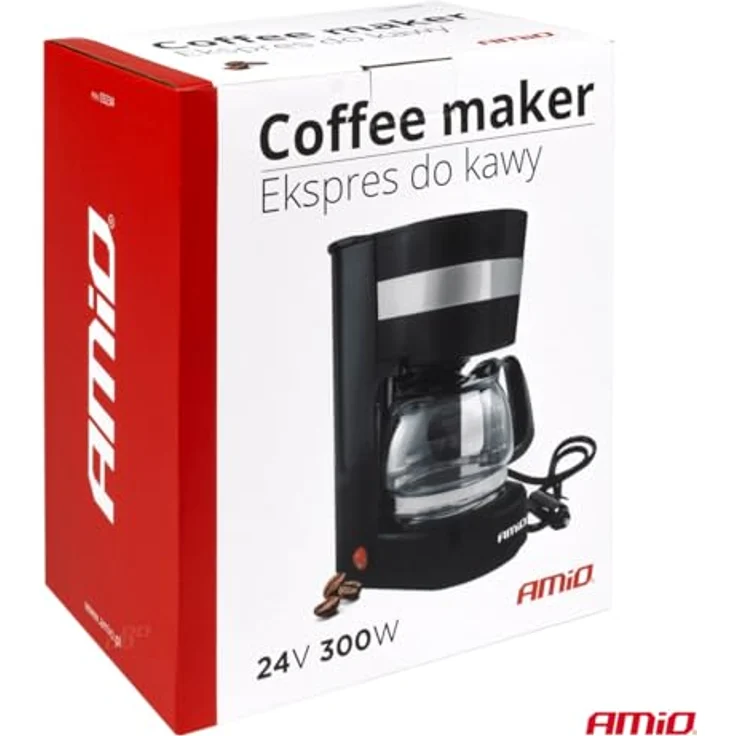 AMiO Kaffeemaschine Auto / Lkw 24V, Filterkaffeemaschine mit 650 ml Kanne und Permanentfilter – Bild 3