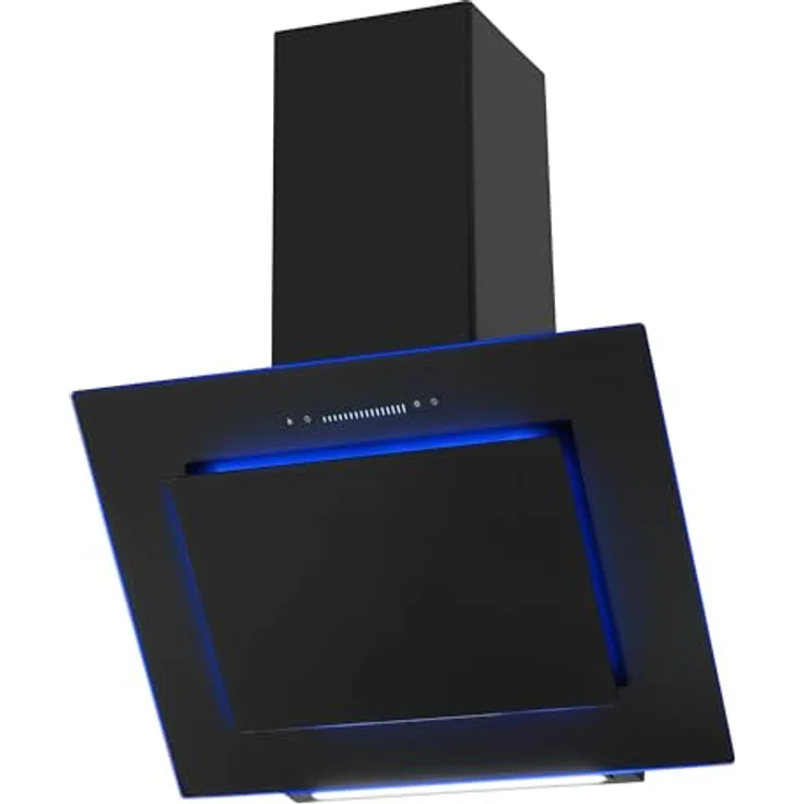 Amica KHF 665 651 S Kaminhaube, Wandhaube mit 10 Leistungsstufen, schwarz, 60 cm – Bild 1