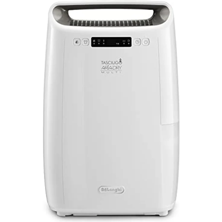 De'Longhi Luftentfeuchter Tasciugo AriaDry Multi DEXD214F - elektrischer Entfeuchter und Luftreiniger für Räume bis 65m³, Wäschefunktion, Allergiker zertifiziert, 14 Liter/Tag, weiß – Bild 1