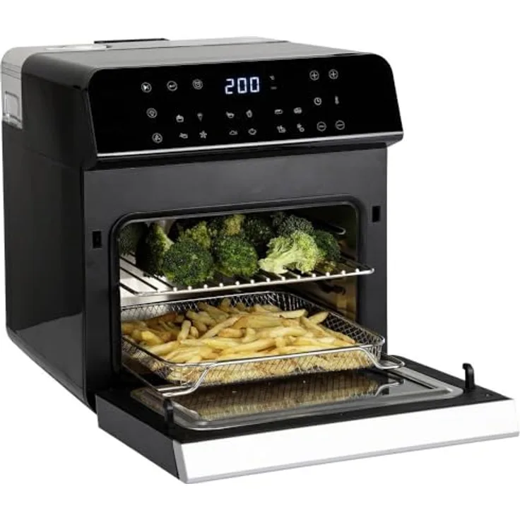 Princess 01.182085.01.001 Airfryer 1550 W Einstellbare Temperatur, Timerfunktion, Heißluftfunktion, Mit Display, Mit Kochen