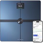 Withings Body Smart - WIFI-Anschlusswaage mit erweiterter Körperzusammensetzung (Gewicht, Fett-/Muskel-/Knochenmasse, Wasser, Körperfettanteil), Personenwaage, bis zu 8 Benutzer, Weiß